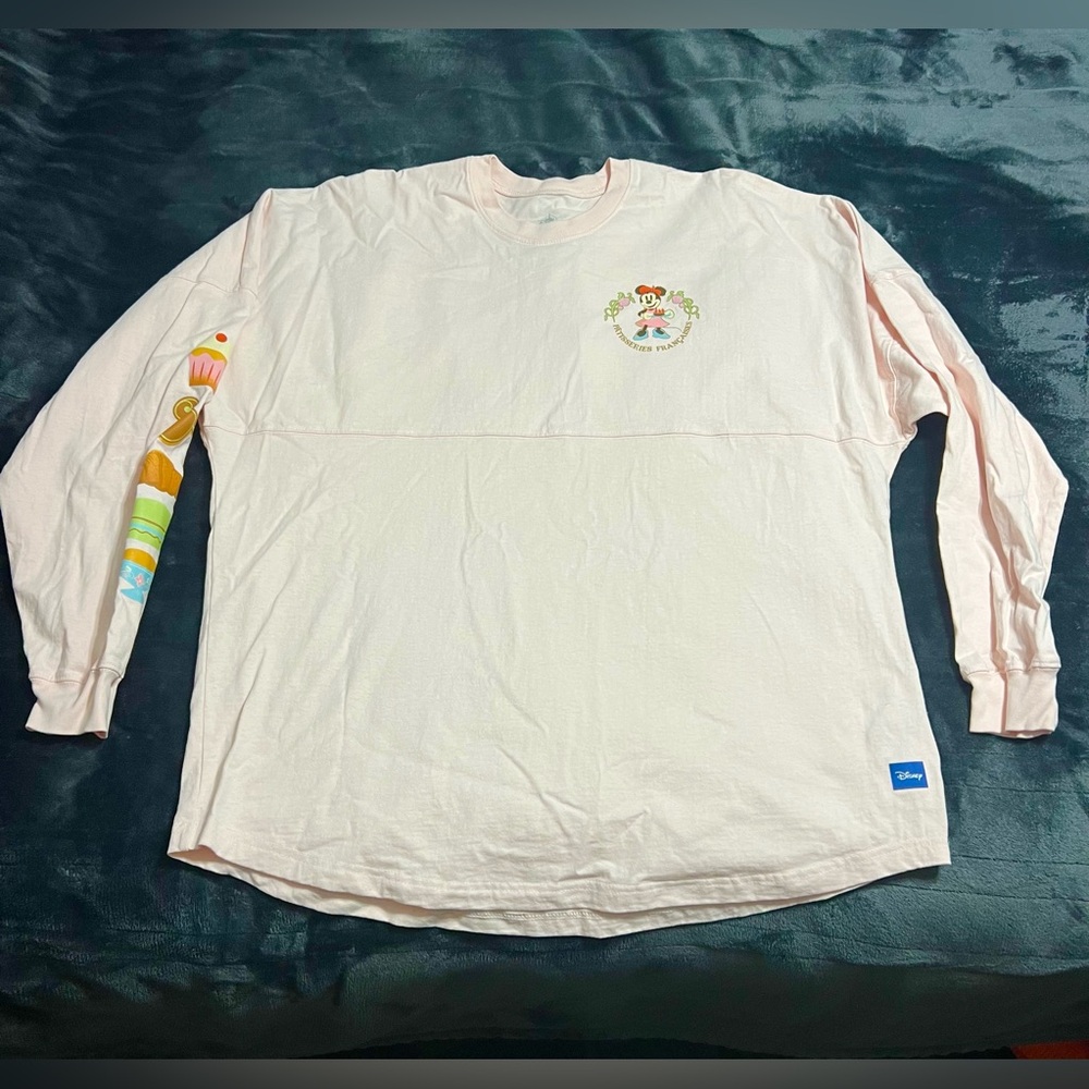 Official Walt Disney World France Epcot Spirit Jersey Size XL Pale Pink
